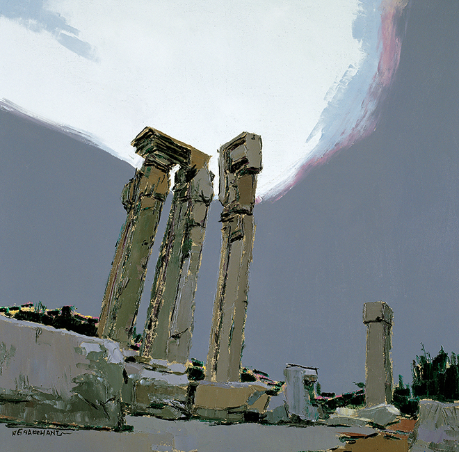 景观北京No.7 尺寸90x90cm 2006年