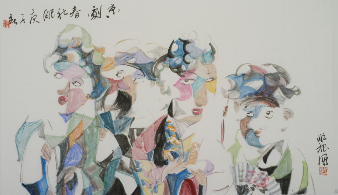 戏剧人物画风·蔡顺根
